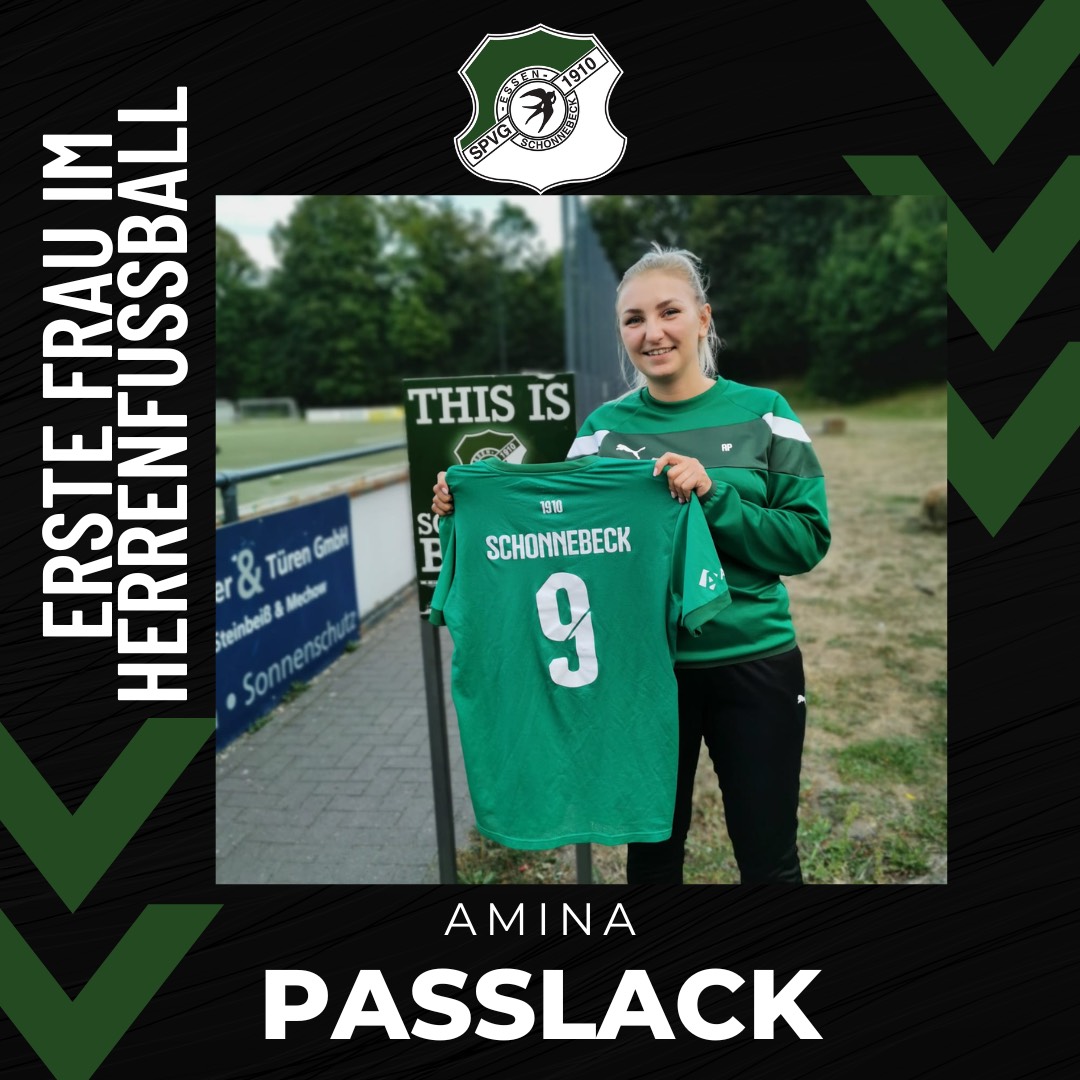Amina Passlack ist die erste SPIELERIN im Herrenfußball am Niederrhein post thumbnail image
