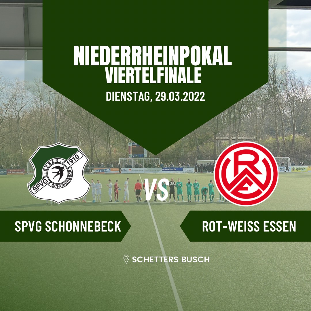 Niederrheinpokal: Im Viertelfinale gegen Rot-Weiss Essen post thumbnail image