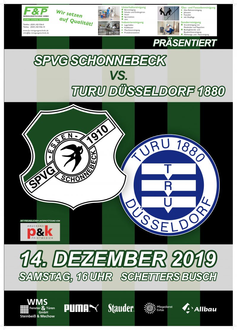 F & P präsentiert: SpVg Schonnebeck gegen TuRU Düsseldorf post thumbnail image