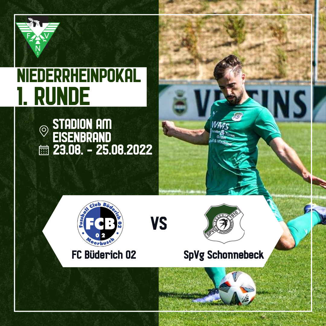Niederrheinpokal: 1. Runde beim FC Büderich 02 post thumbnail image